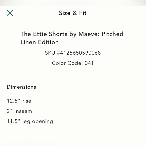 NWT new 32 Anthropologie Maeve ettie shorts pitched linen navy blue - Picture 14 of 17